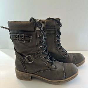 Rocket Dog Distressed riding / combat boots